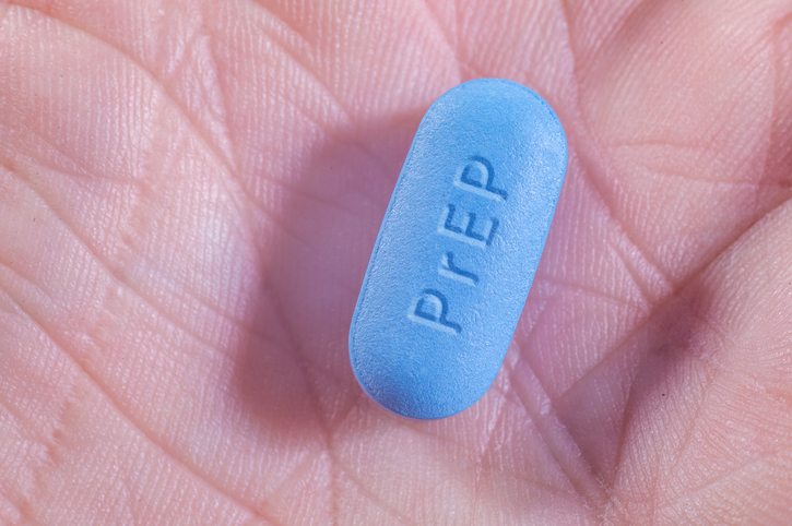 Holding PrEP pill